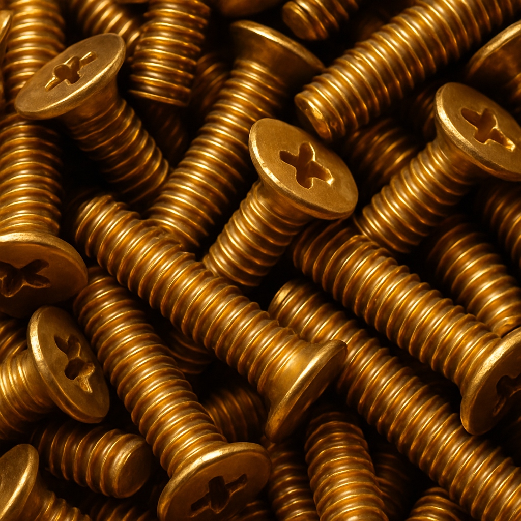 Винт бронзовый М16 шаг резьбы 1,5 мм БрАМц9-2 ГОСТ 1759.0-87