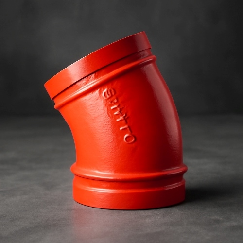 Колено под муфту грувлок ковкий чугун 22,5 ДУ 50 (ДН 51) 2